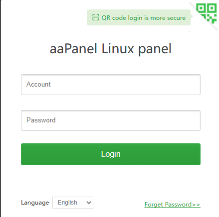 aaPanel, website, database